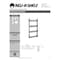 Rev-A-Shelf Steel, Orion Gray, 10.63 in W, 23.35 in H, 2.48 in D, 2.48 in L, Orion Gray 5365-10-FOG - alternate 7
